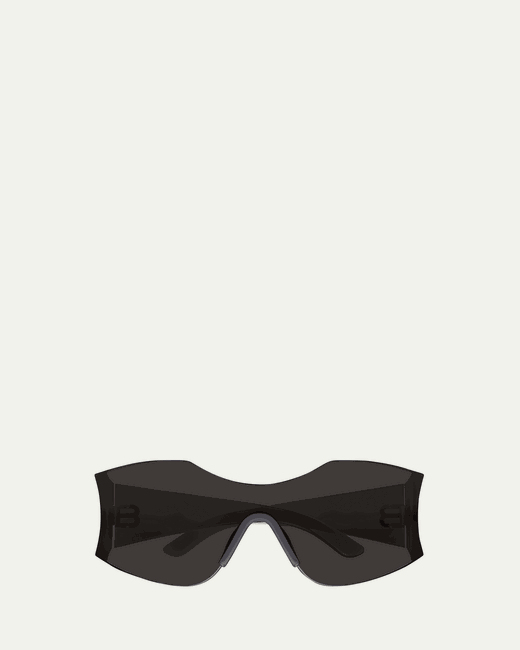 Balenciaga BB Logo Nylon Shield Sunglasses