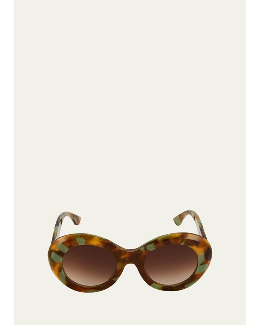Thierry Lasry Pulpy Acetate Round Sunglasses