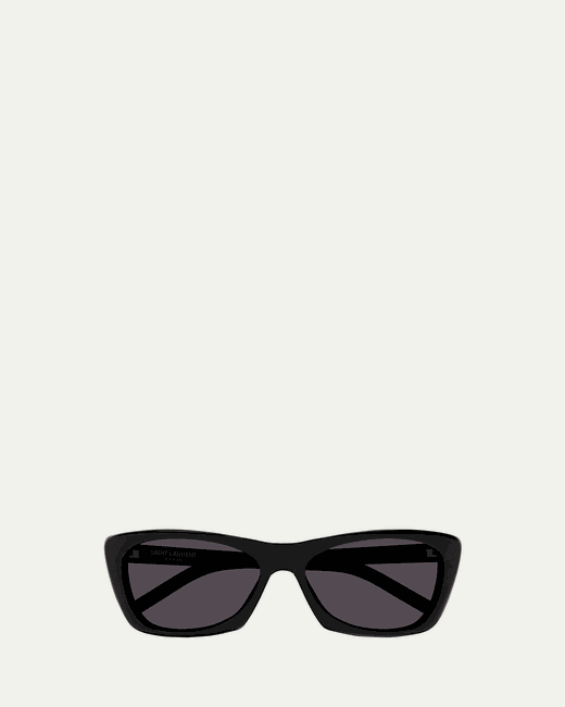 Saint Laurent Sleek Acetate Cat-Eye Sunglasses