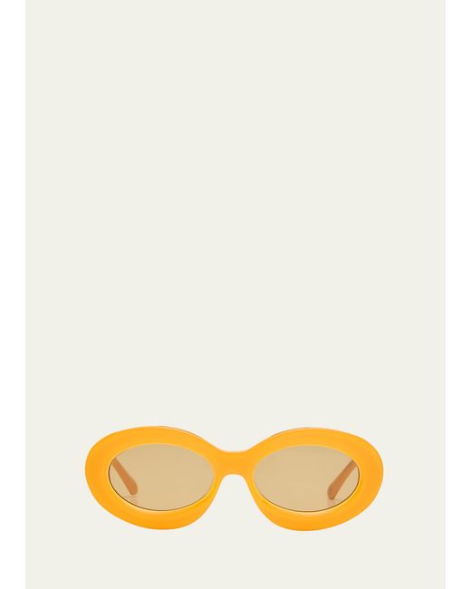 Karen Walker Monochrome Acetate Oval Sunglasses