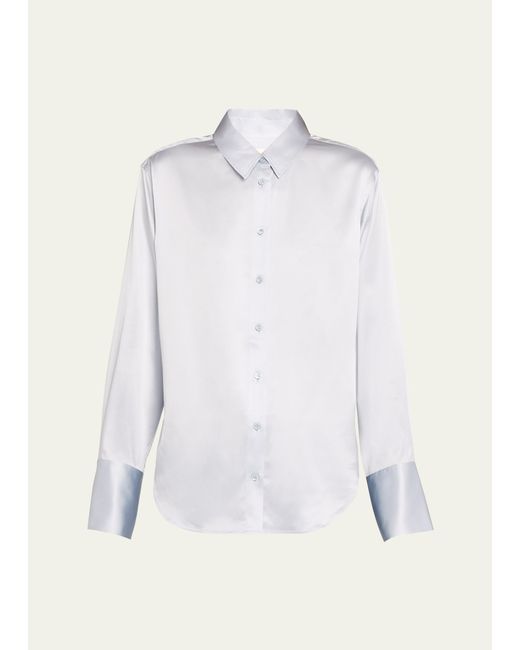 Frame The Standard Silk Button-Front Shirt