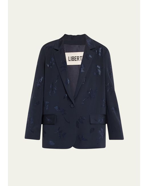 Libertine Kind Of Blue Crystal Long Jacket