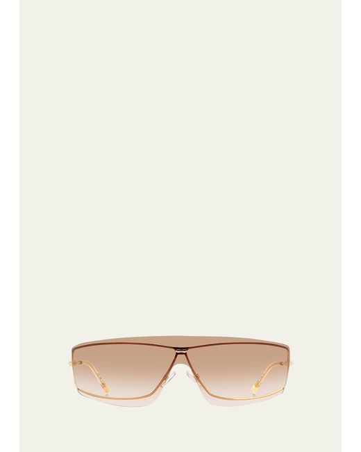 Isabel Marant Metal Acetate Shield Sunglasses