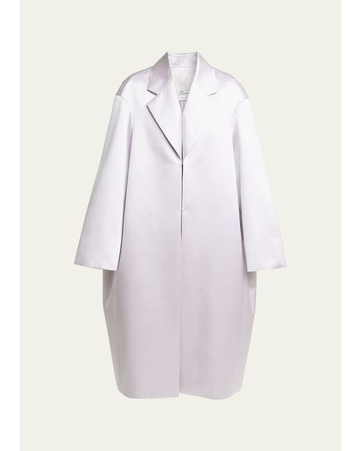Givenchy Lighter Oversized Cocoon Silk Coat