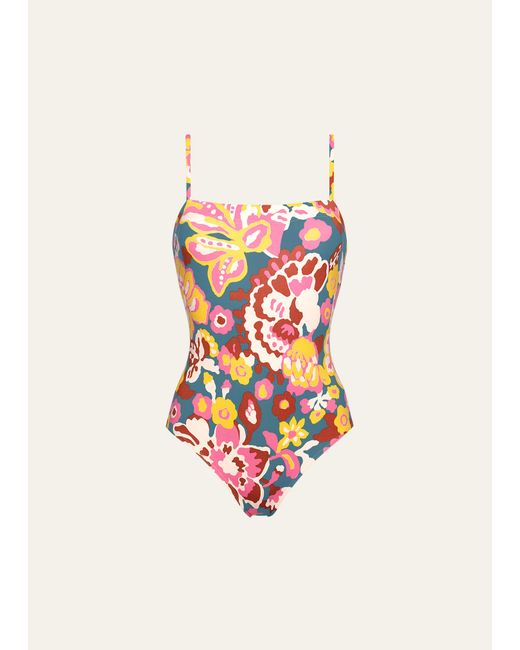 Eres Imprime Flower Power Cajou One-Piece Swimsuit