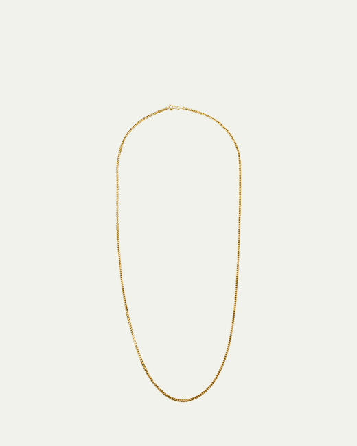 Bergdorf Goodman 14K Gold Small Franco Chain Necklace 26L