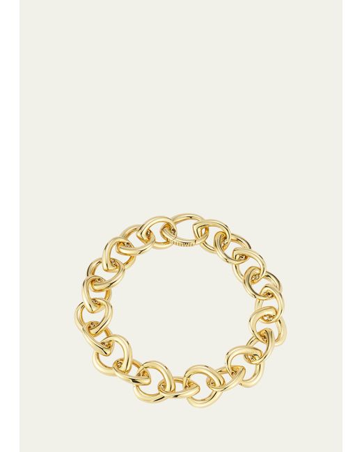 ARK Fine Jewelry 18K Gold Small Shield Link Bracelet