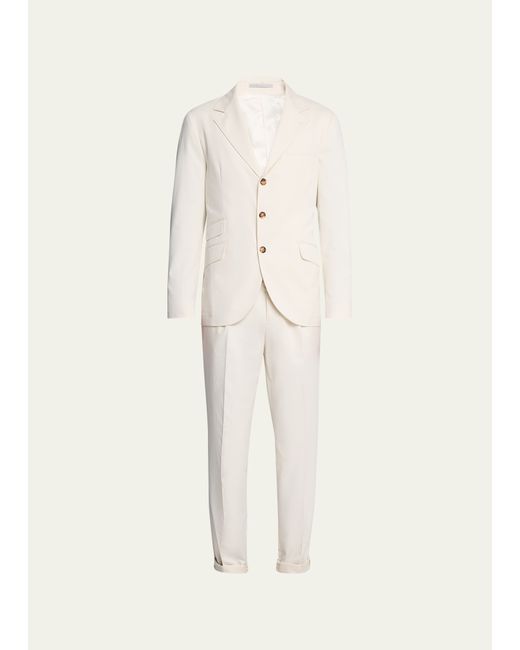 Brunello Cucinelli Cotton-Cashmere Stretch Suit
