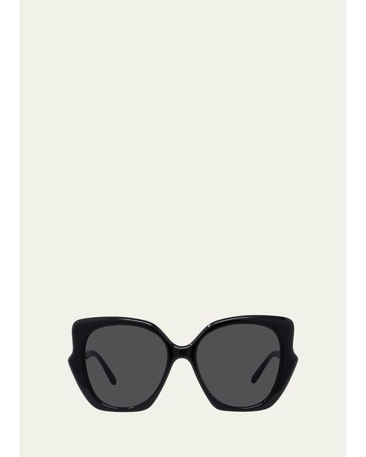 Loewe Logo Acetate Butterfly Sunglasses