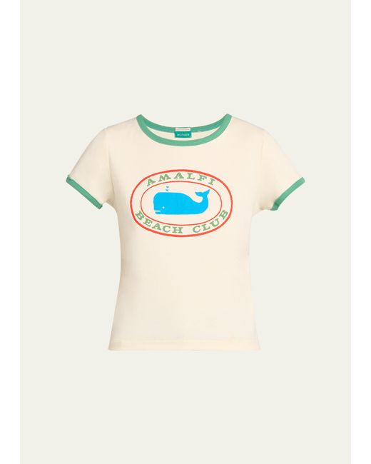 Mother The Itty Bitty Ringer Cropped Tee