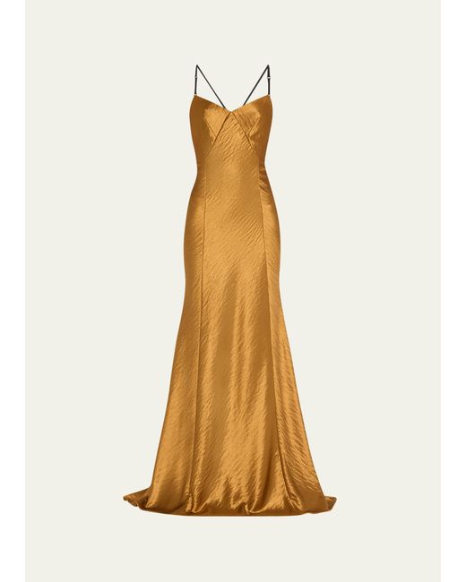 Jason Wu Collection Hammered Satin Backless Gown