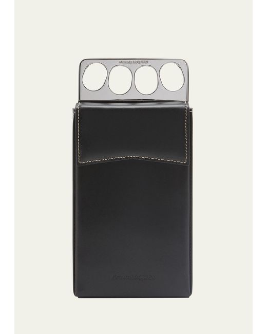 Alexander McQueen The Grip Leather Phone Case