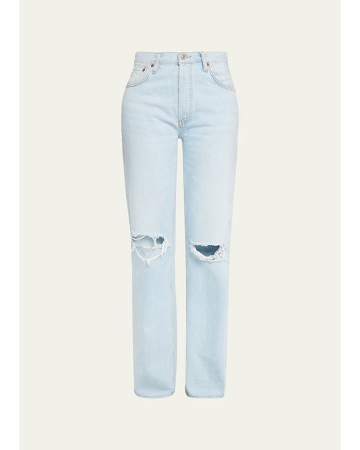 Re/Done 90s High-Rise Loose Straight Jeans