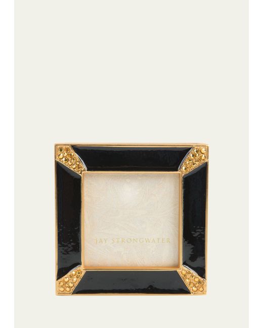 Jay Strongwater Leland Pave Corner 2 Picture Frame