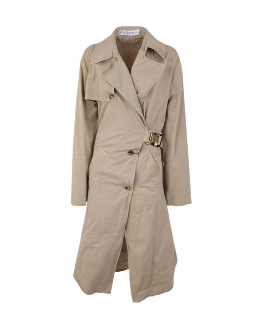 J.W.Anderson Twisted Buckle Trench Coat