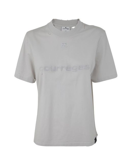 Courrèges Distressed T-shirt