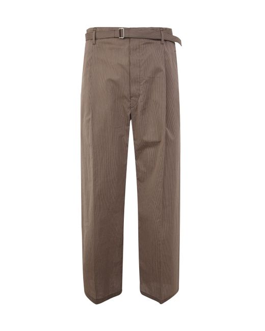 Lemaire Wide Leg Belted Easy Pants