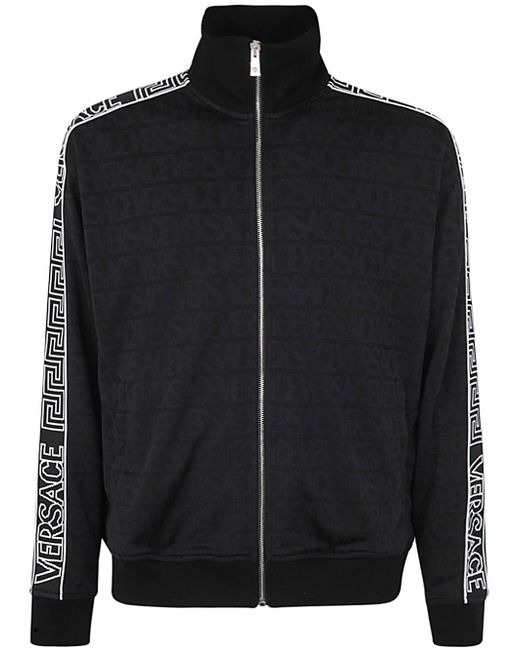 Versace Sweatshirt Ecofriendly Techno Jacquard Fabric With Logo Stainless Bands