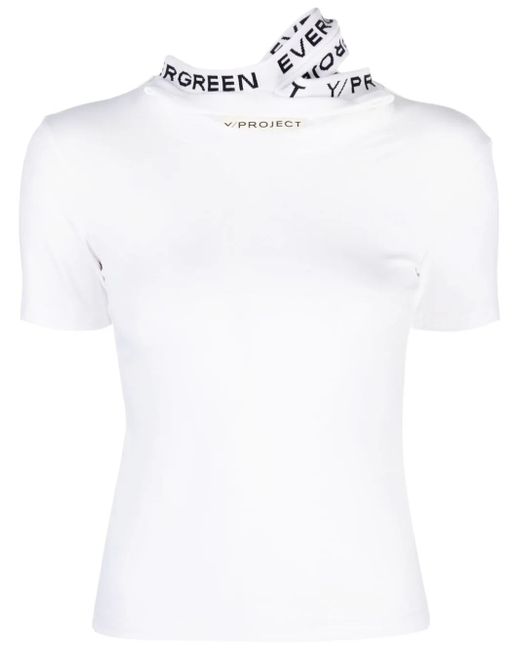 Y / Project Evergreen Triple Collar Fitted T-shirt