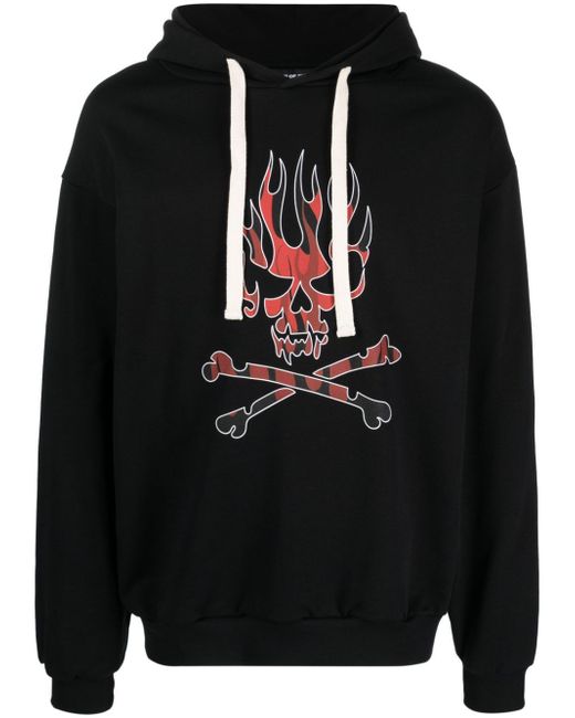 Vision Of Super Hoodie With Red Skull Print