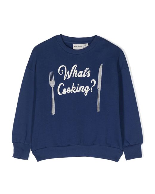 Minirodini Whats Cooking Sp Emb Sweatshirt