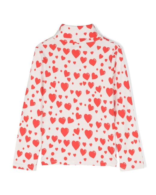 Minirodini Hearts Aop Long Sleeves T-shirt
