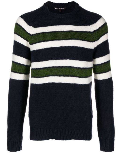 Michael Kors Brushed Stripe Crew Neck Sweater