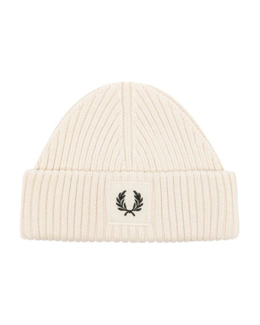 Fred Perry Fp Patch Brand Chunky Rib Beanie