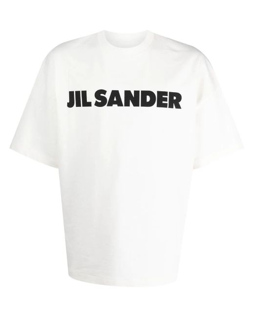 Jil Sander Crew Neck Short Sleeves Logo T-shirt