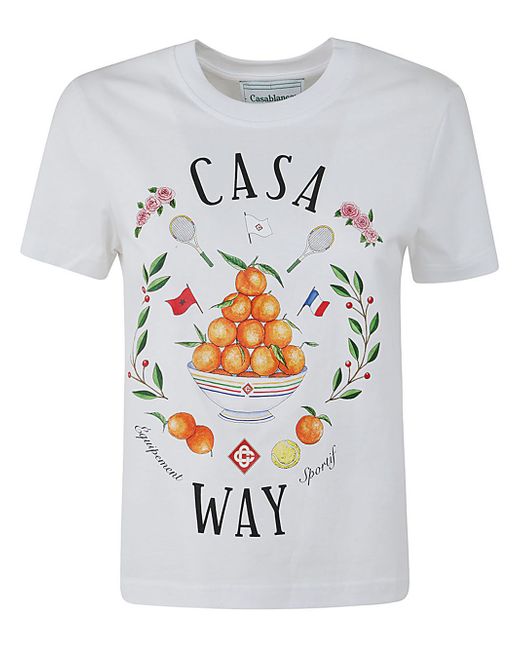 Casablanca Casa Way Printed Fitted T-shirt
