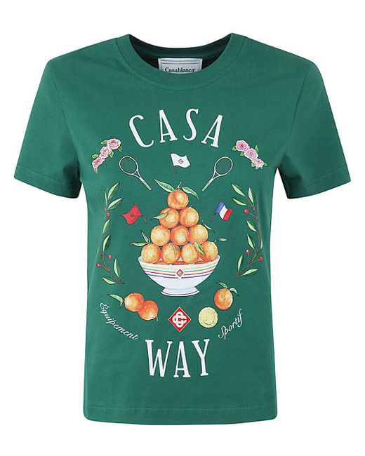 Casablanca Casa Way Printed Fitted T-shirt