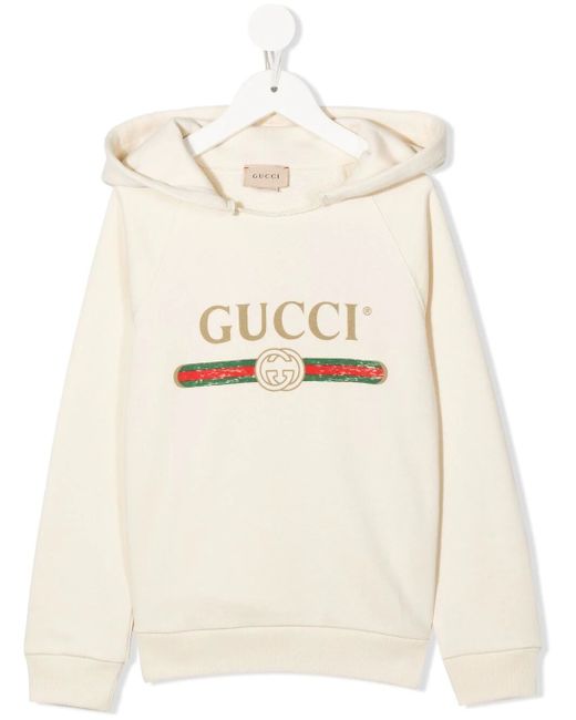 Gucci Kids Sweatshirt With Hood Felted Jersey