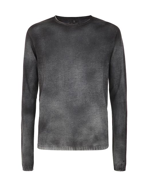 Md75 Regular Crew Neck Sweater With Ribbed