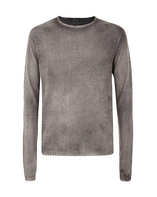 Md75 Regular Crew Neck Sweater With Ribbed