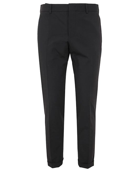 Pt01 Flat Front Trousers With Ergonomic Pockets
