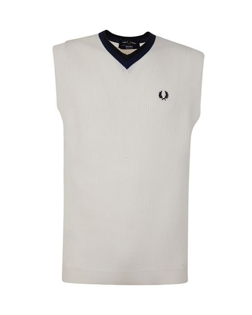Fred Perry Fp V-neck Knitted Tank Top