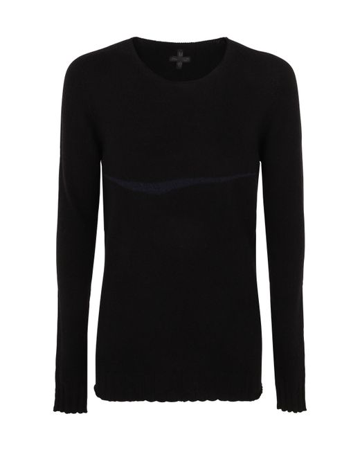 Md75 Cashmere Pullover With Inlay Detail
