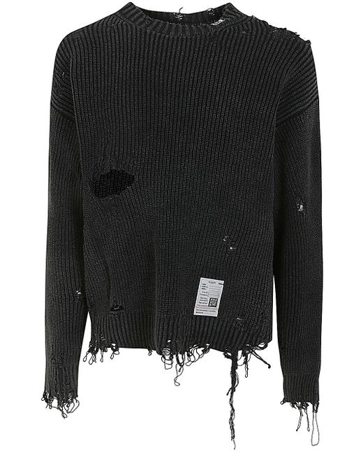 Maison Mihara Bleached Knit Pullover