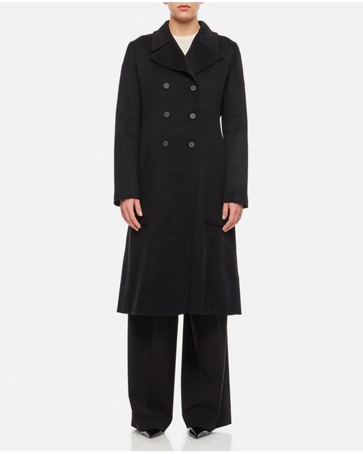 Lanvin Double Breasted Mid Length Cashmere Coat 40