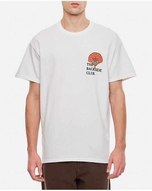 Backside Club Cotton Flower T-shirt L