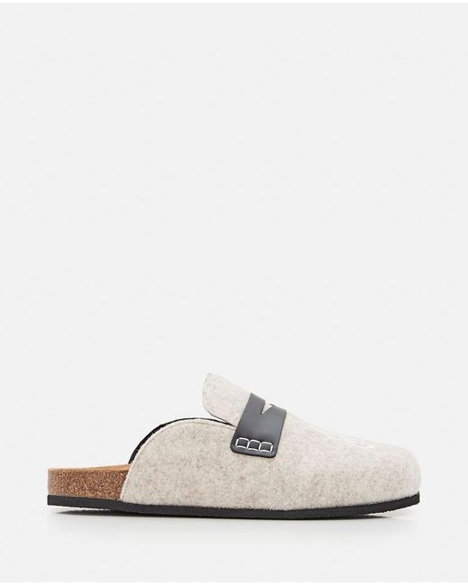 J.W.Anderson Felt Loafer Mules 41