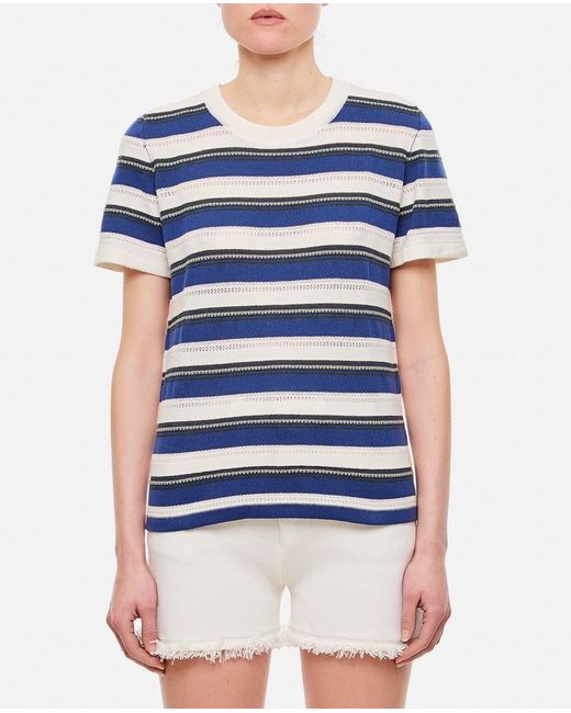 Barrie Cashmere Striped T-shirt M