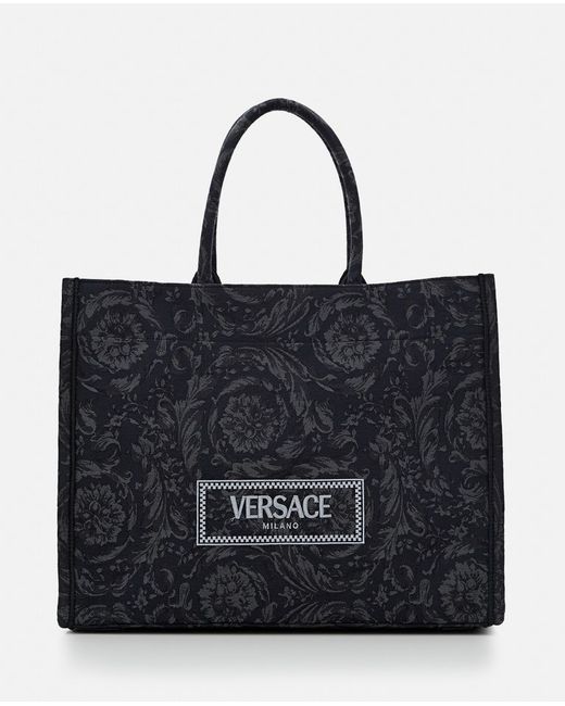 Versace Barocco Embroidery Extra Large Tote Bag TU