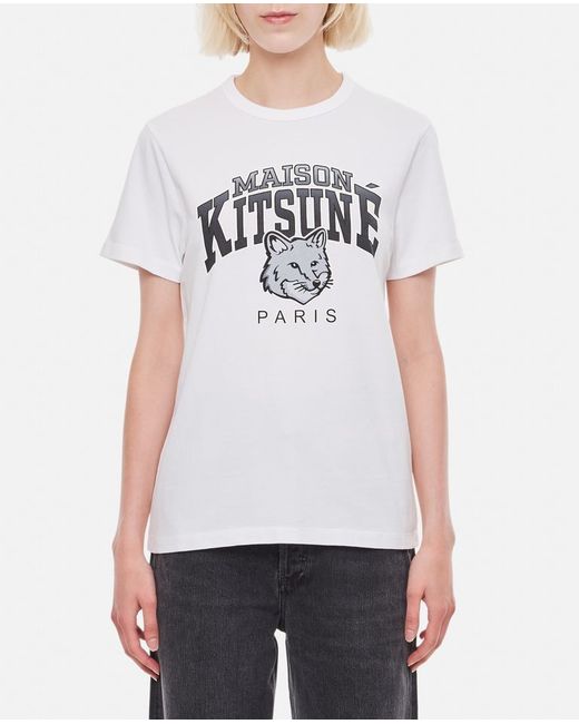 Maison Kitsuné Campus Fox Classic Cotton T-shirt L