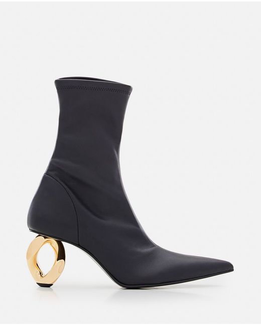 J.W.Anderson Chain Heel Stretch Ankle Boots 37