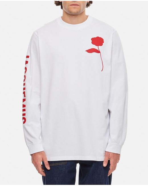 Jacquemus Le T-shirt Ciceri Cotton Long Sleeve M