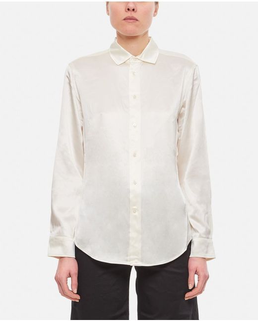 Polo Ralph Lauren Long Sleeve Button Front Silk Shirt 12