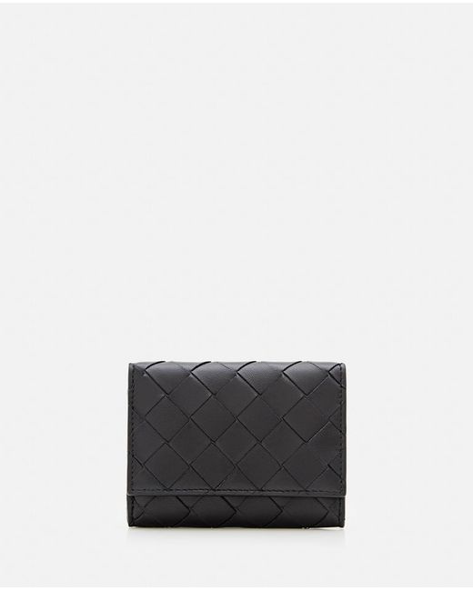 Bottega Veneta Tri-fold Zip Leather Wallet TU