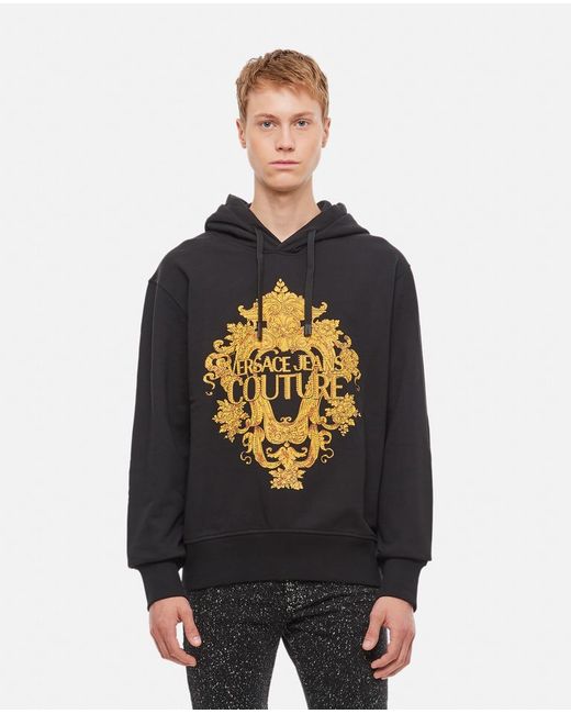 Versace Jeans Couture Printed Cotton Hoodie S