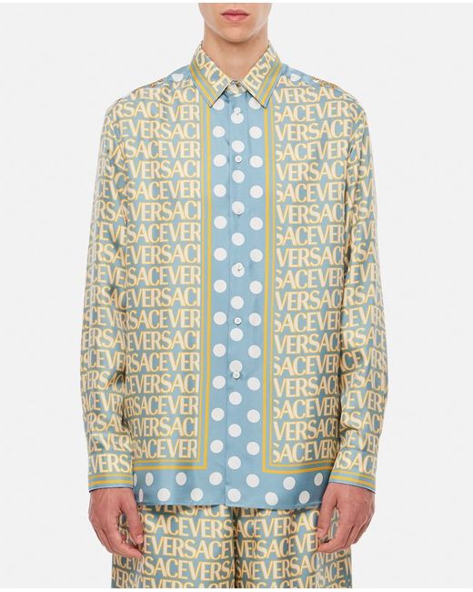 Versace Informal Shirt Combo Logomania Baroque Pois 48